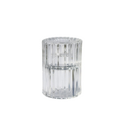 Rillo Candle Holder Clear Large