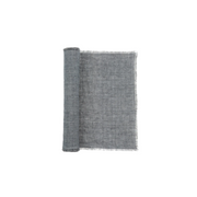 Lina Linen Runner in Steel Grey