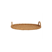 Large Oval Seagrass & Rattan Tray