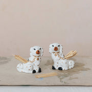 Staffordshire Dog Shaped Toothpick Holder