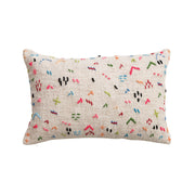 Cotton Hand Embroidered Lumbar Pillow