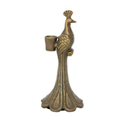 Peacock Shaped Cast Aluminum Taper Holder
