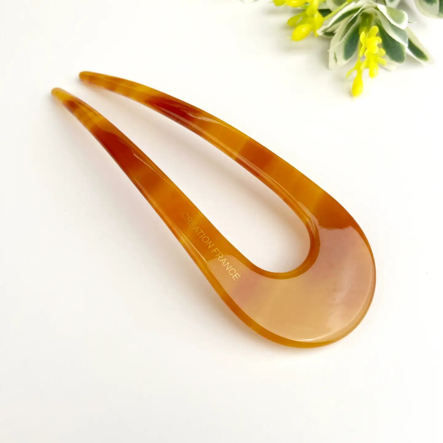 Simple Coffee-Coloured U-Shaped Hairpin