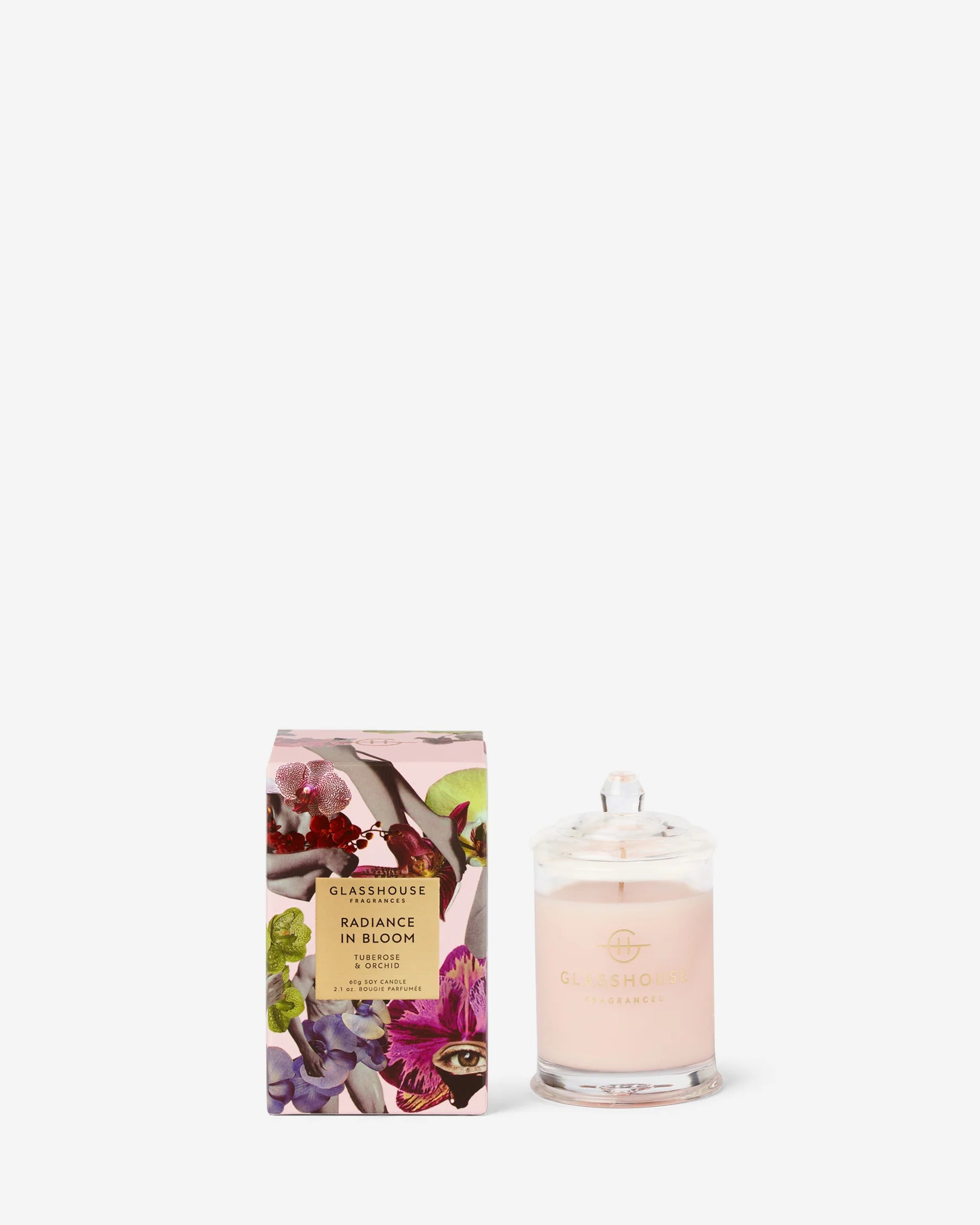 Radiance In Bloom Small Lidded Mother's Day Candle by Glasshouse Fragrances