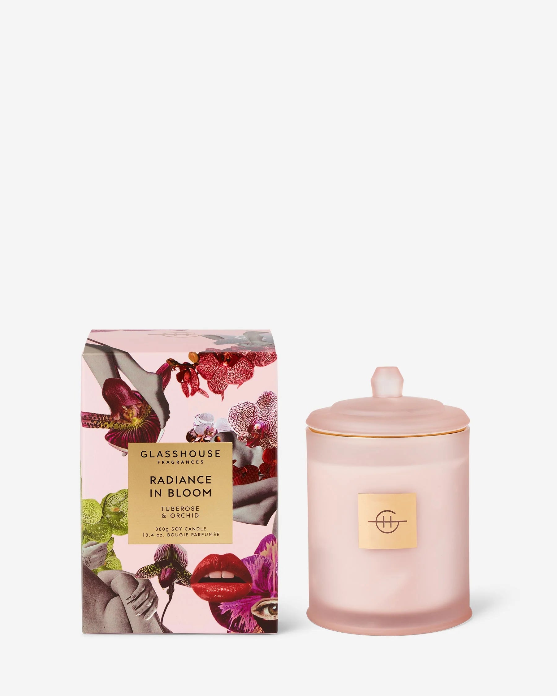 Radiance in Bloom Mother's Day Large Lidded Candle by Glasshouse Fragrances