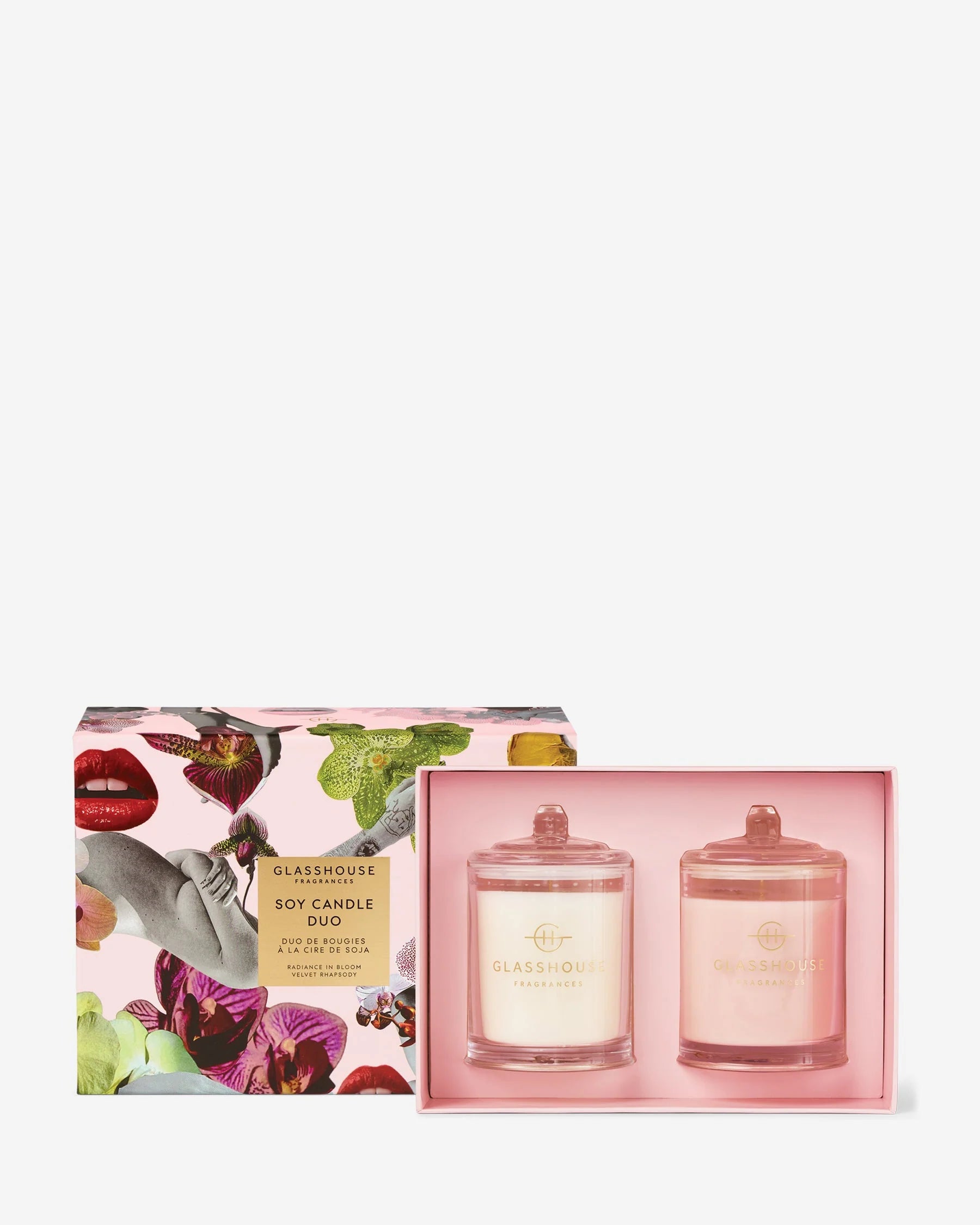 Radiance In Bloom Mother's Day Candle Duo by Glasshouse Fragrances