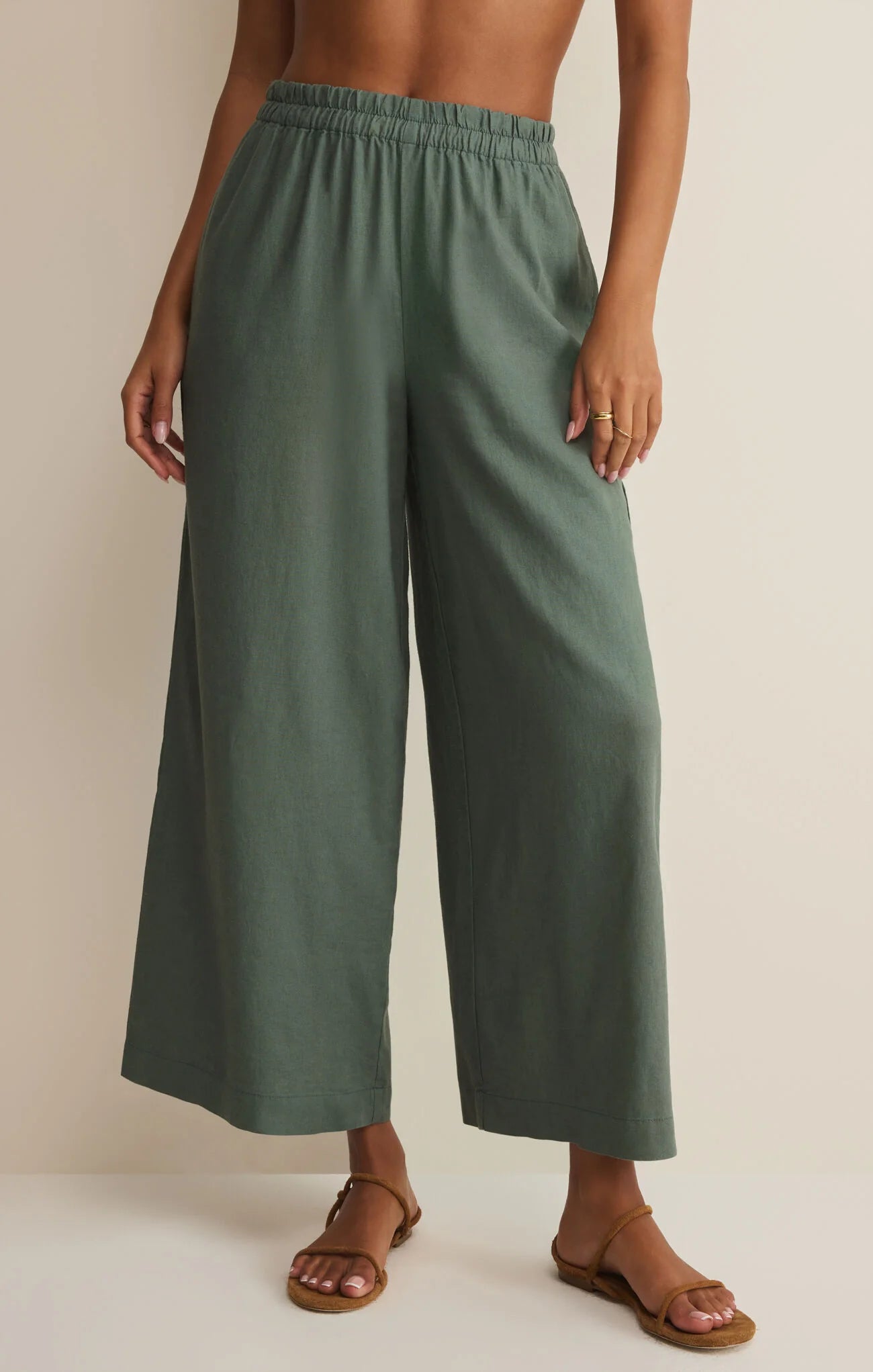 Scout Linen Pant in Everglade by Z Supply