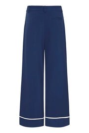 Danta Piping Pants in Medieval Blue by b.young