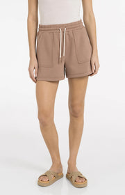 Jersey Shorts in Brownie Brown by YAYA