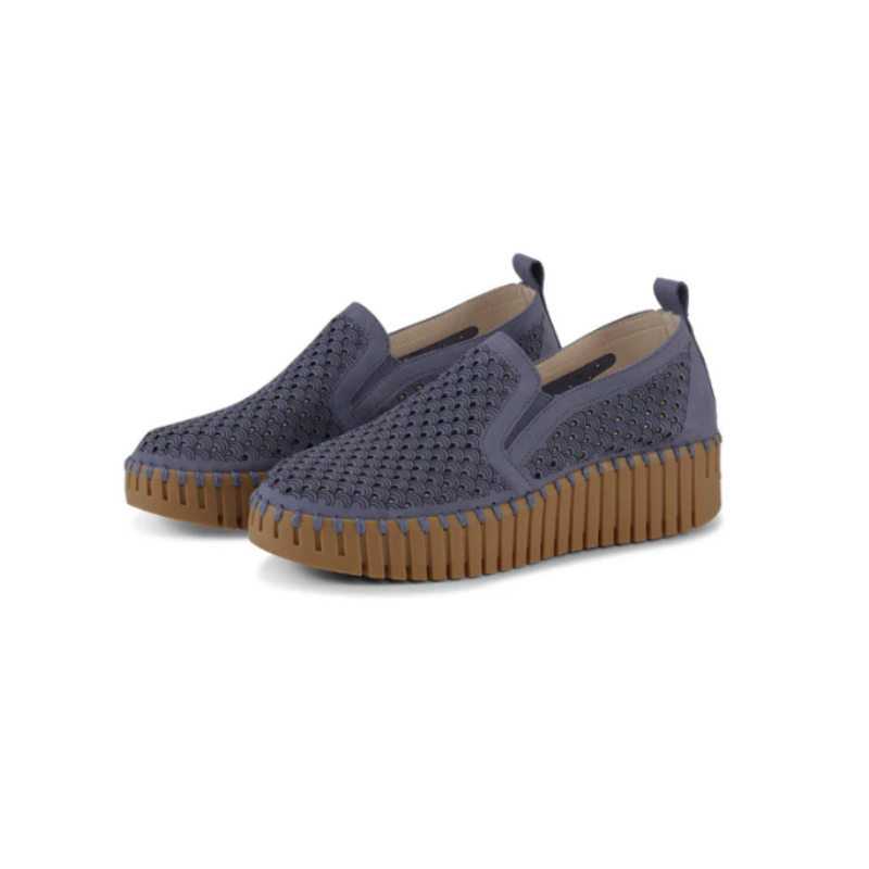 Tulip Plaform Shoe in Ombre Blue Mocca by Ilse Jacobsen