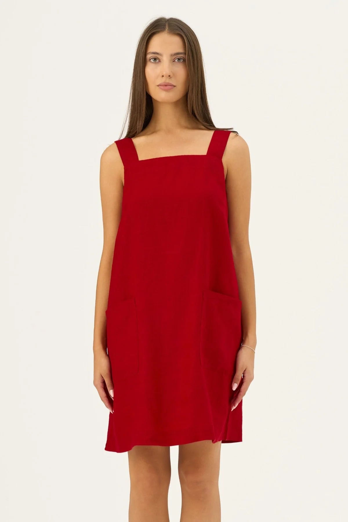 Fughetta Dress in Lava Falls by Linen Tales