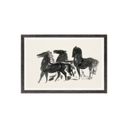 Gestel Three Horses 16"x11"