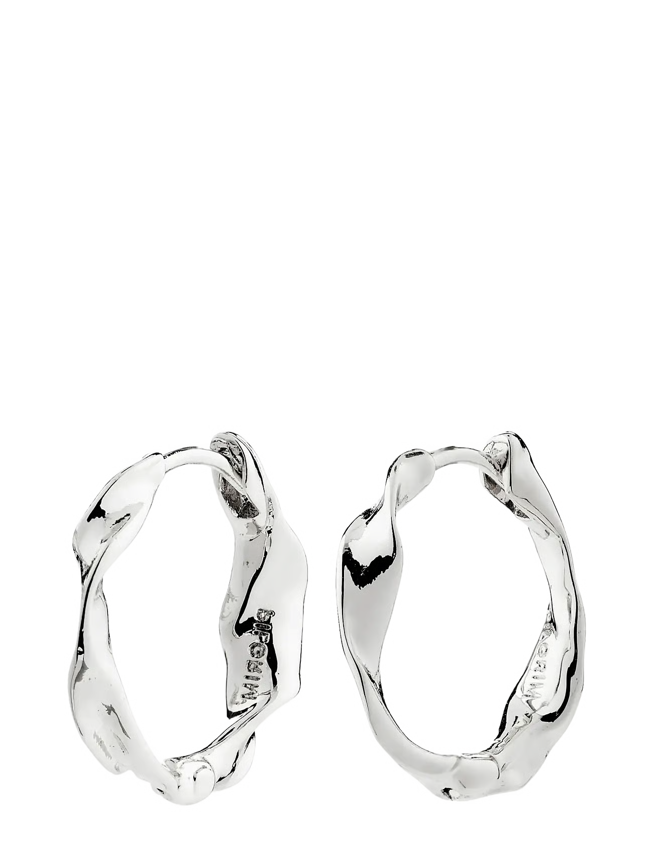 Here Hoop Earrings in Silver by Pilgrim