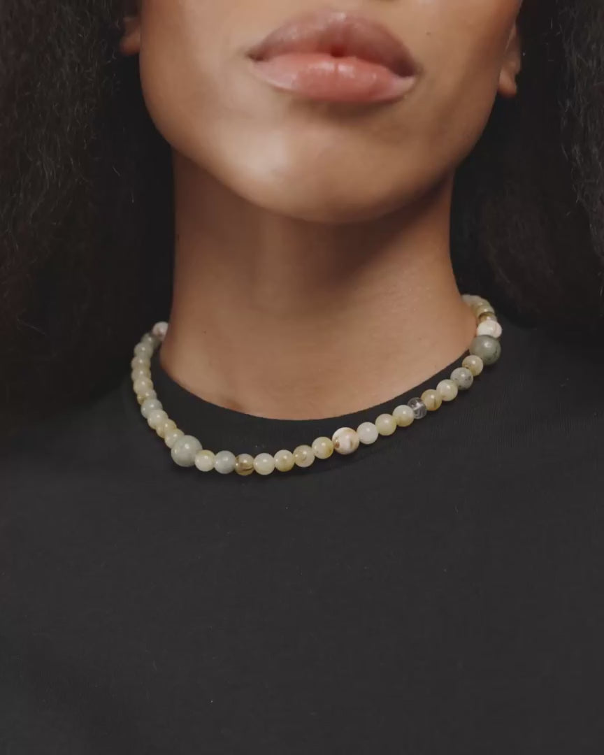 Load video: Root Necklace in Gold by Pilgrim