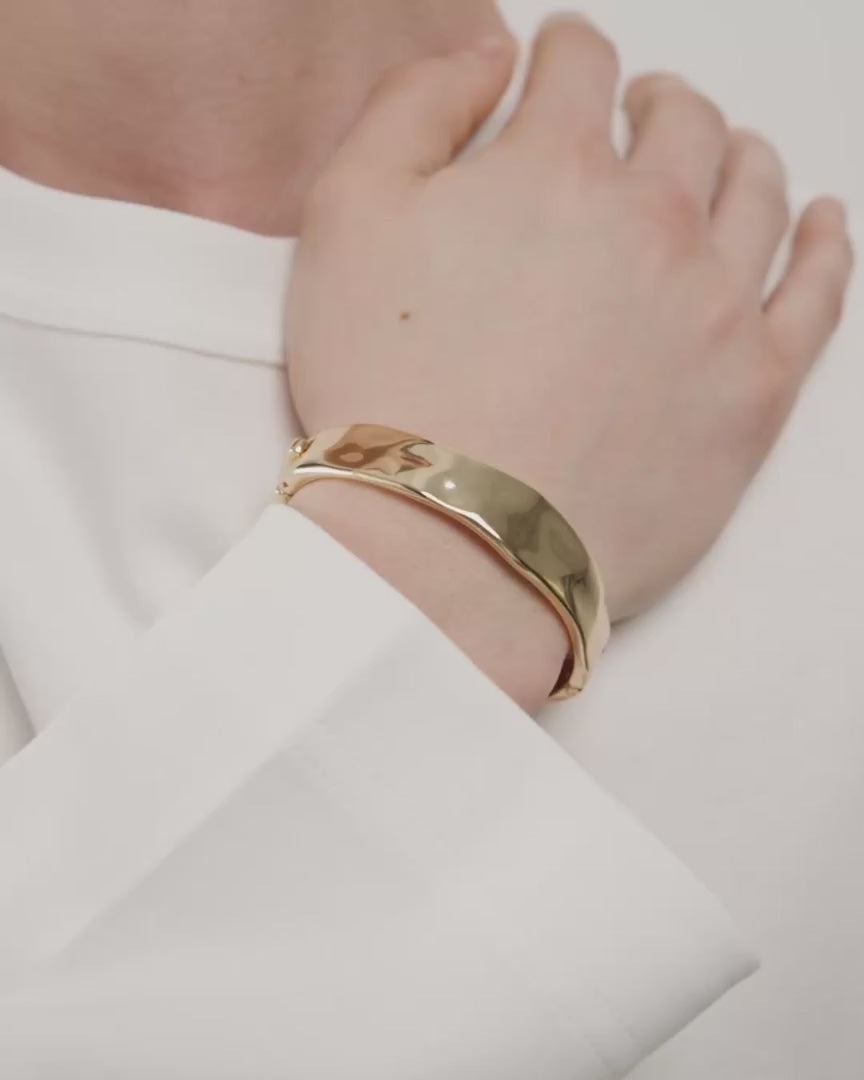Load video: Now Bangle in Gold by Pilgrim