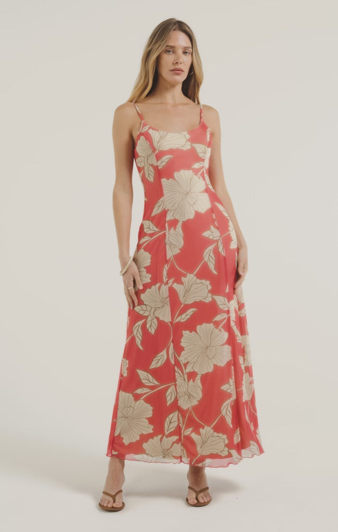 Load video: Charisma Bloom Midi Dress in Gelato by Z Supply