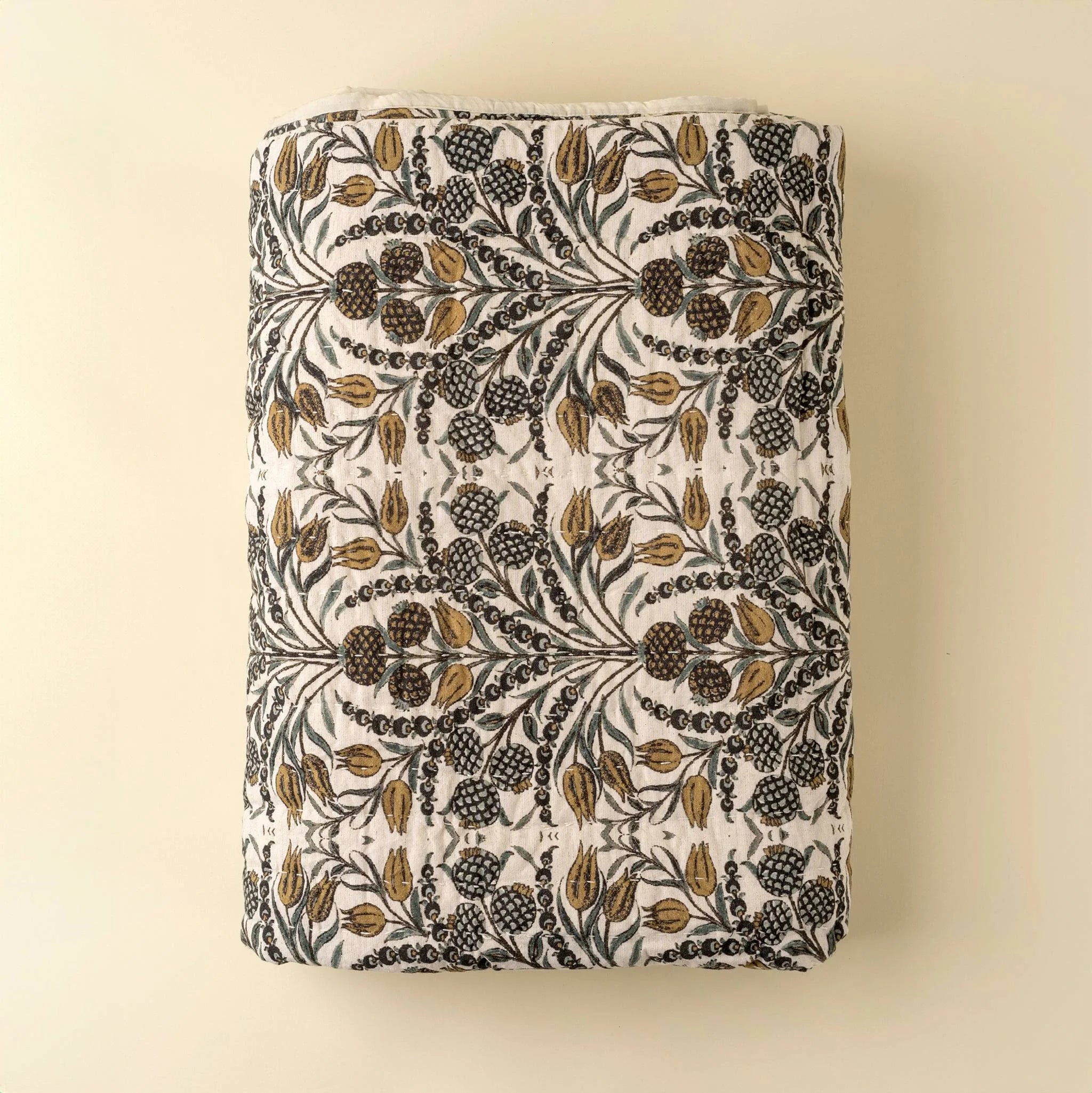 Tropicana Kantha Bed Blanket