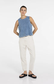 Sleeveless Loose Fit Denim by YAYA