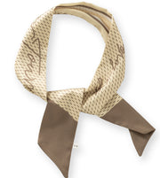 All Love Woven Small Scarf in Tan & Brown by YAYA