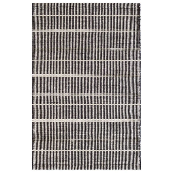 Dash & Albert Indoor Outdoor Rug in Samson Black 3'x5'