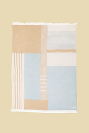 The Harris Muslin Throw in Teal by Tofino Towel Co.