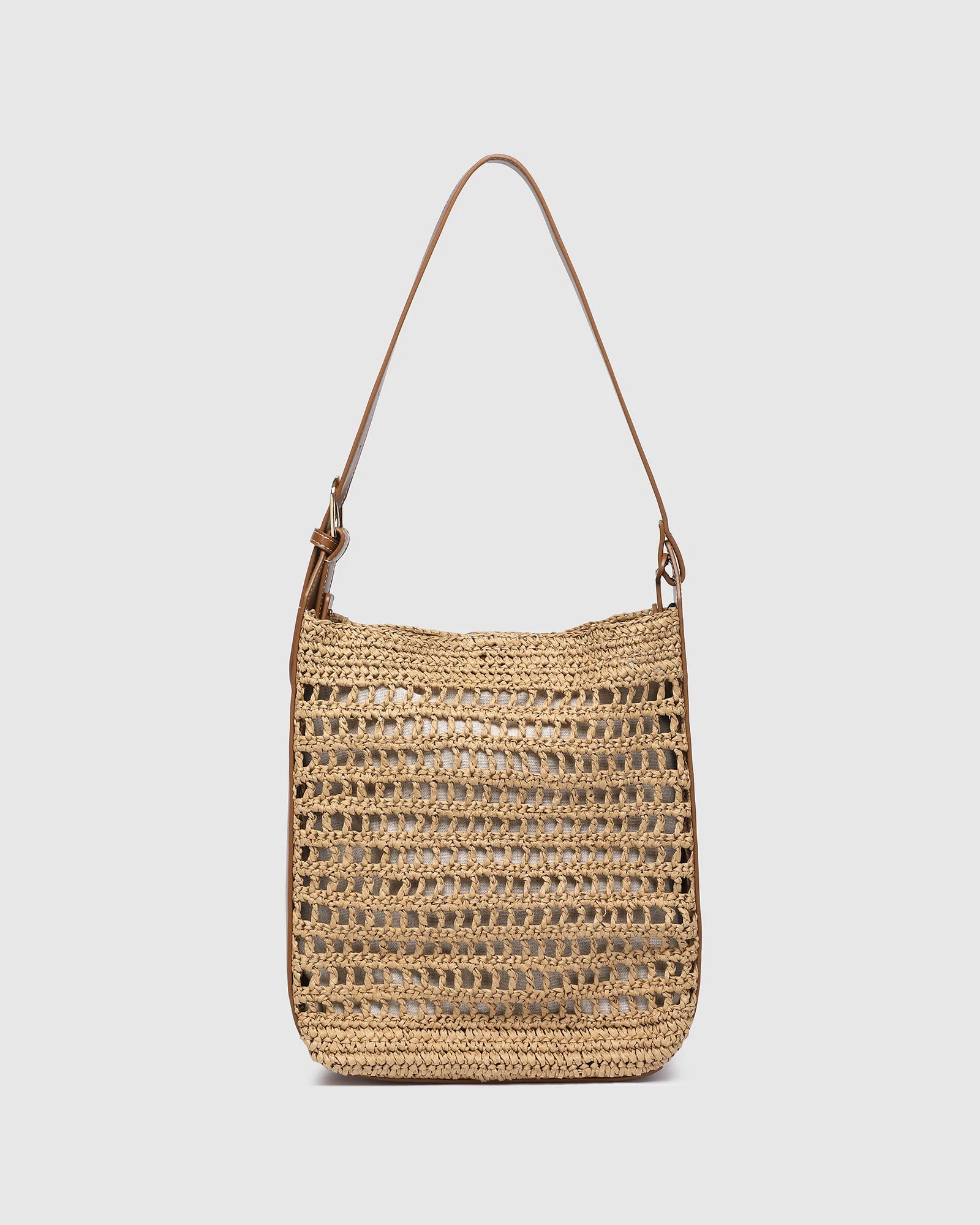 Louisa Shoulder Bag in Natural Tan by Louenhide