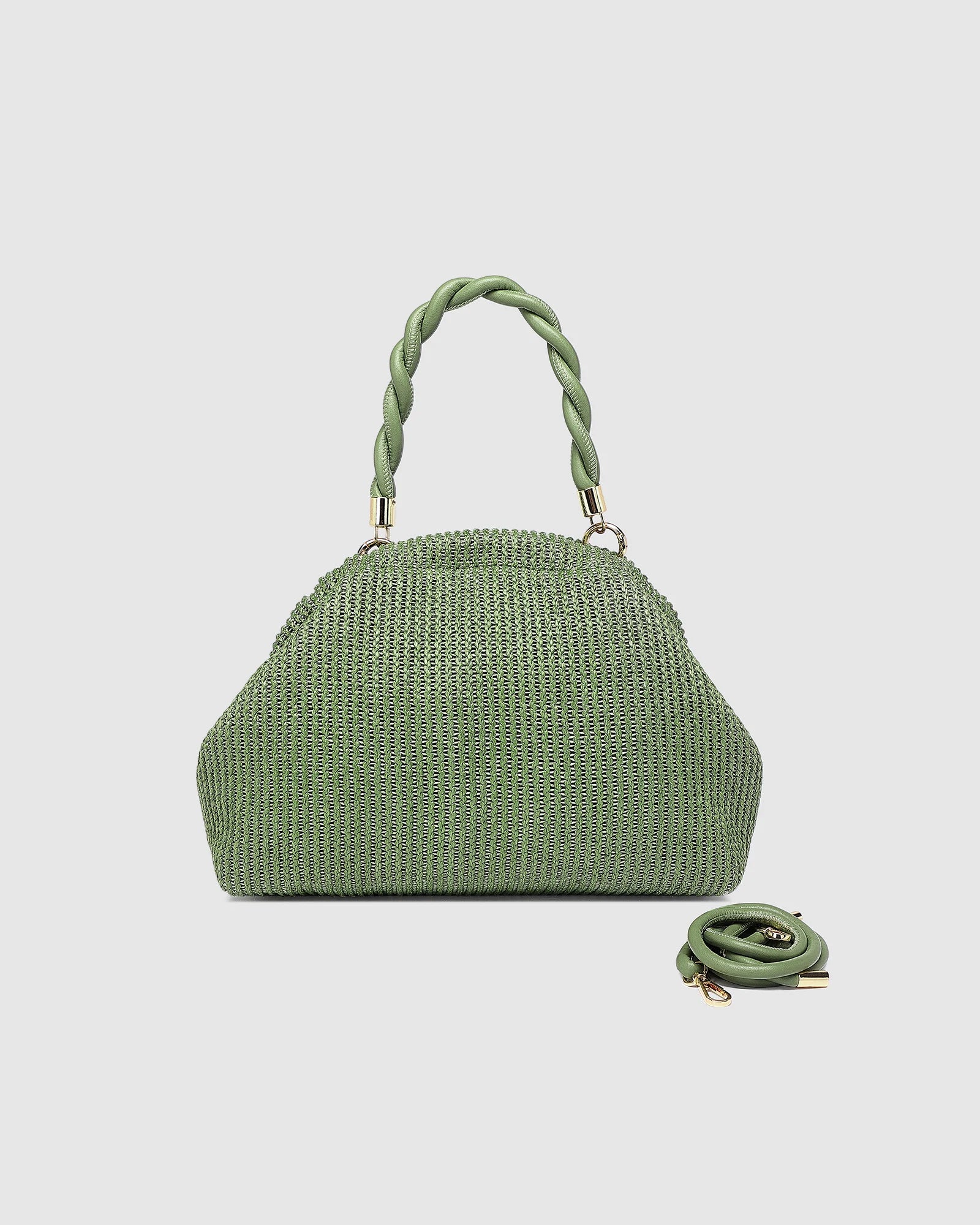 Lotus Crossbody in Sage Green by Louenhide