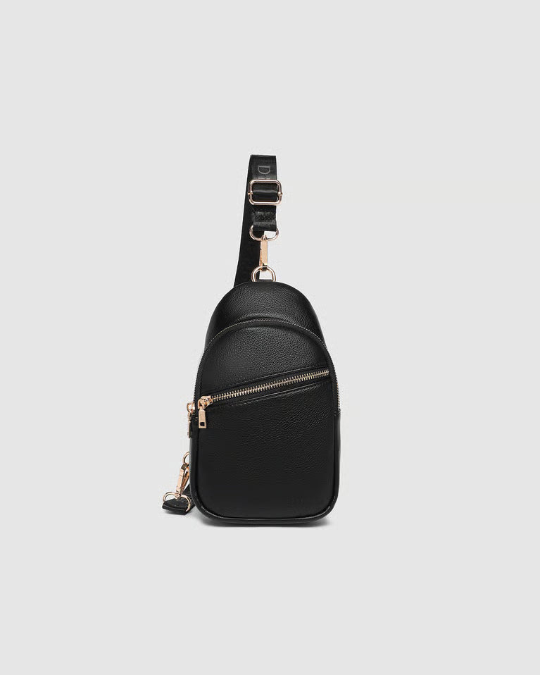 Baby Bella Sling Bag in Black by Louenhide