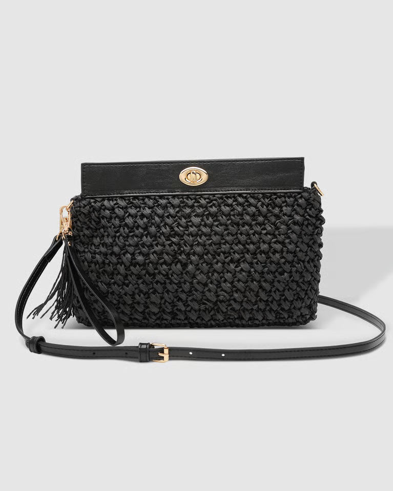 Fern Crossbody Bag in Black by Louenhide