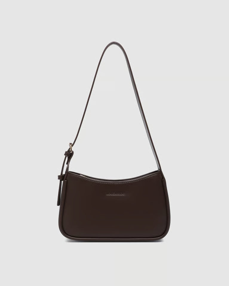 Ivy Shoulder Bag in Chocolate by Louenhide